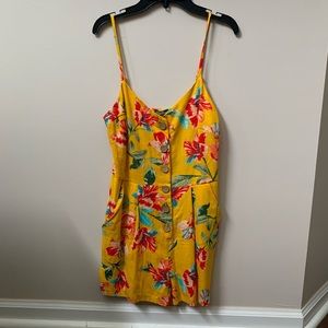 Yellow Floral Romper